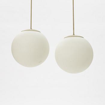A pair of ceiling lamps, mid-20th Century.