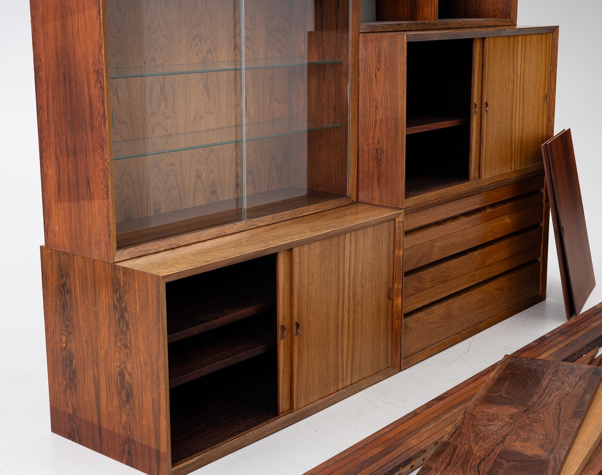 Poul Cadovius, Shelving system, “System Cado”, Royal System, Denmark, 1960s.