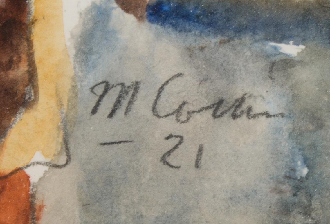 MARCUS COLLIN, akvarell, signerad och daterad -21.