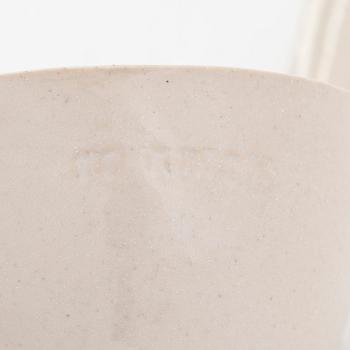 Kyllikki Salmenhaara, a stoneware ladle, signed KS.