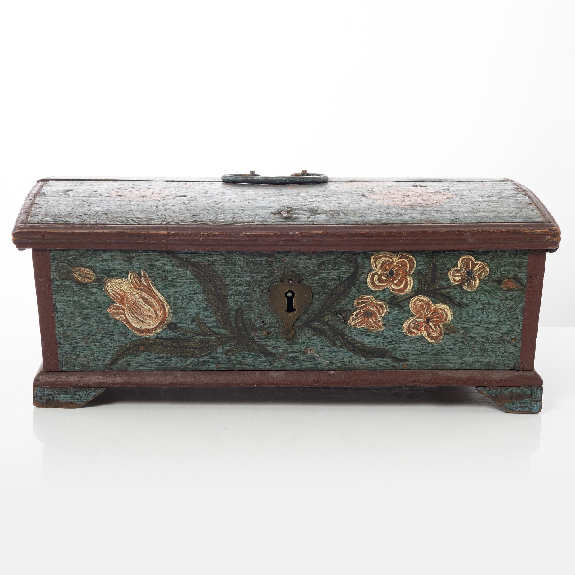 Box, folk art, Western Sweden, dated 1796.