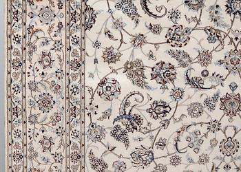 A part silk Nain carpet, so called 6LAA, ca 354 x 250 cm.