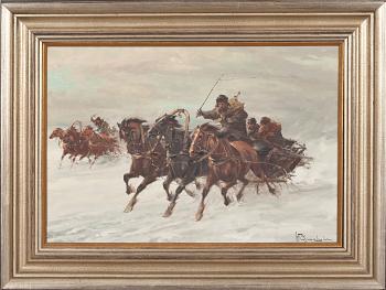 WLADYSLAW CHMIELINSKI, olja på duk, signerad.