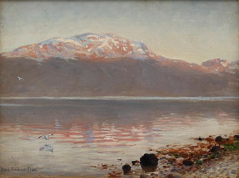 HANS ANDREAS DAHL, oil on canvas, signed.