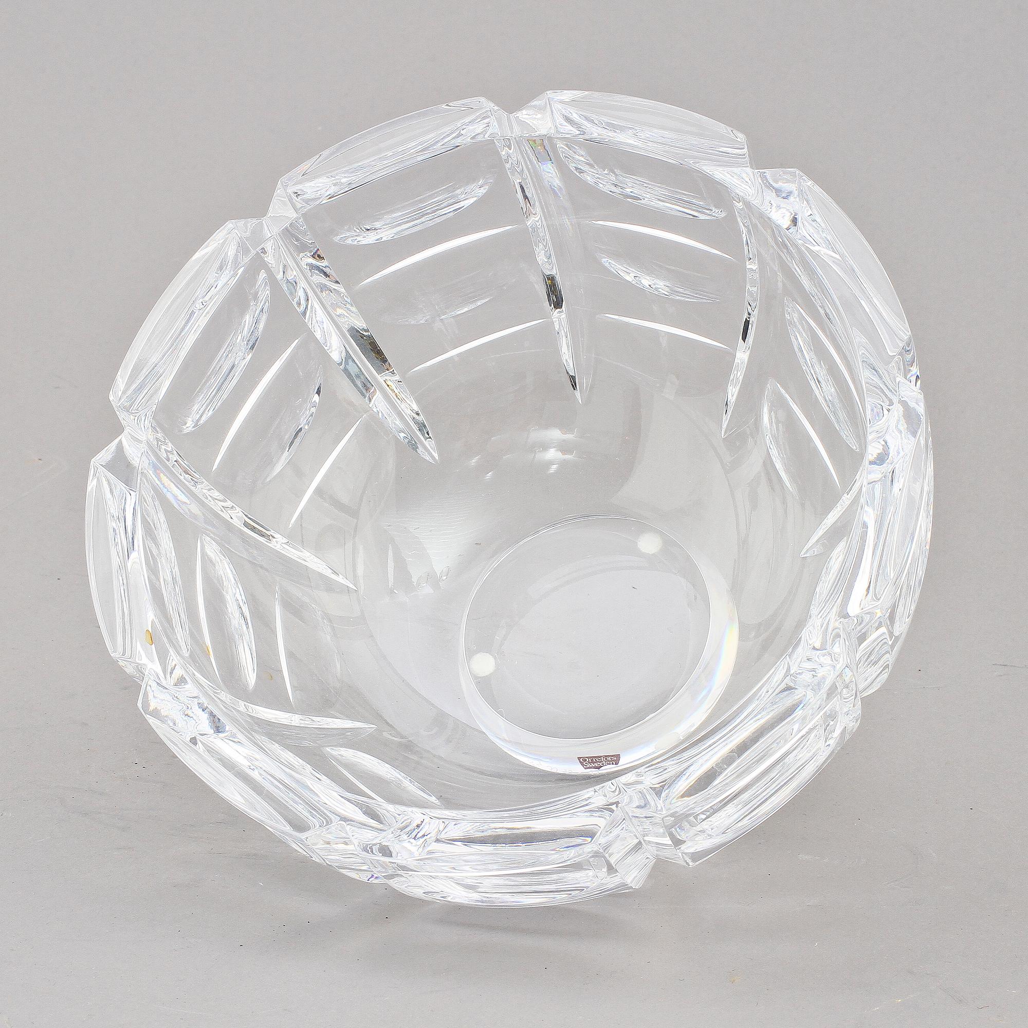 SKÅL, glas, "Tusen Fönster", Simon Gate, Orrefors.