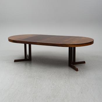 A 1960's Danish rosewood dining table.