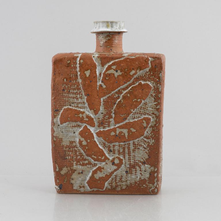 Finn Lynggaard, a stoneware vase, Denmark, signed.