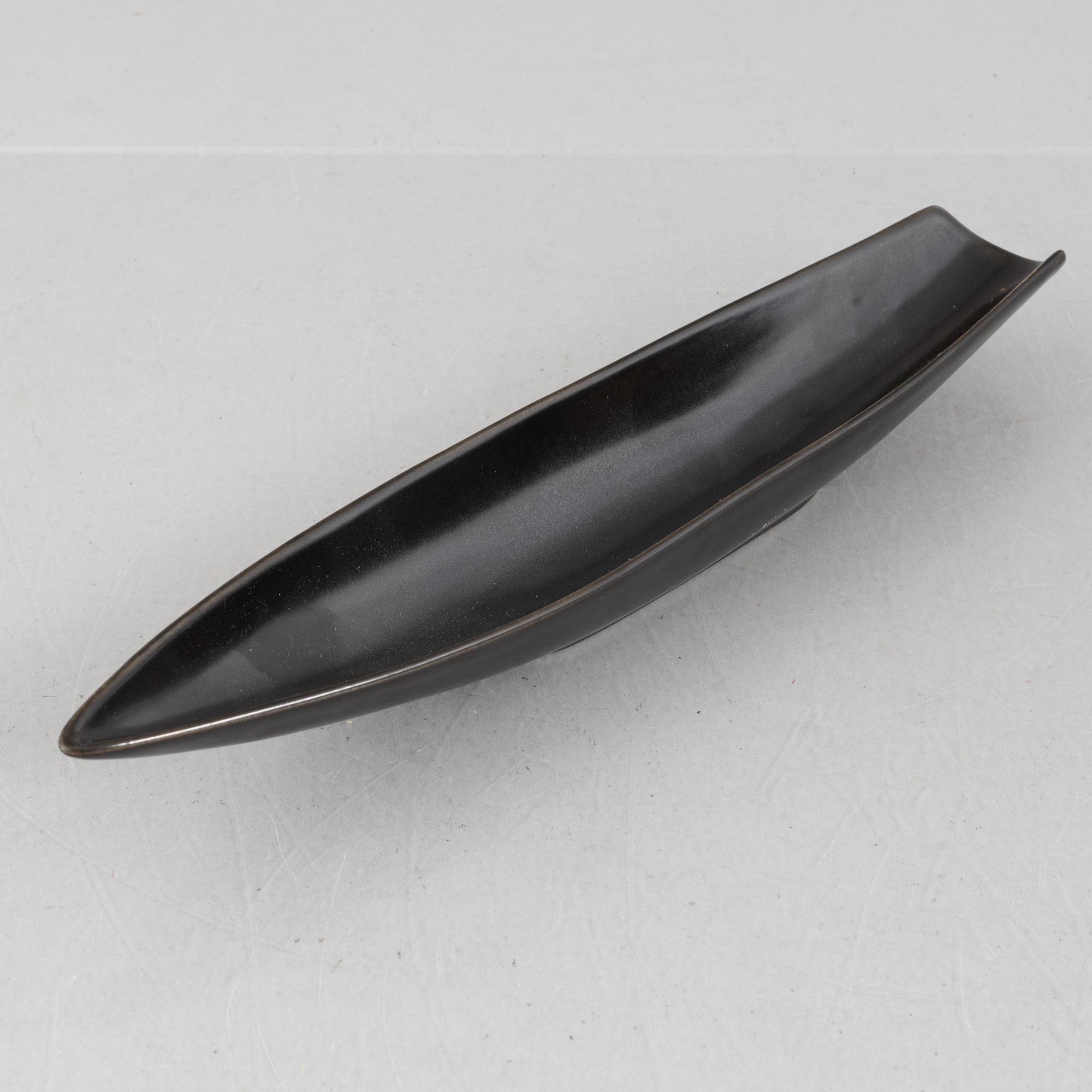Stig Lindberg, skålar, 3 st, Gustavsbergs Studio, 1969-82, samt fat "Endiv".