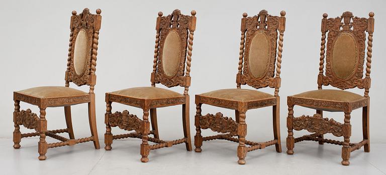 STOLAR, 4 st, nyrenässans, 1900-tal.