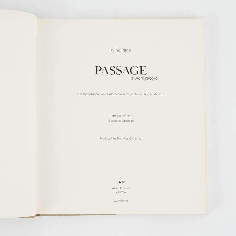 Irving Penn, fotobok, "Passage - a work record".