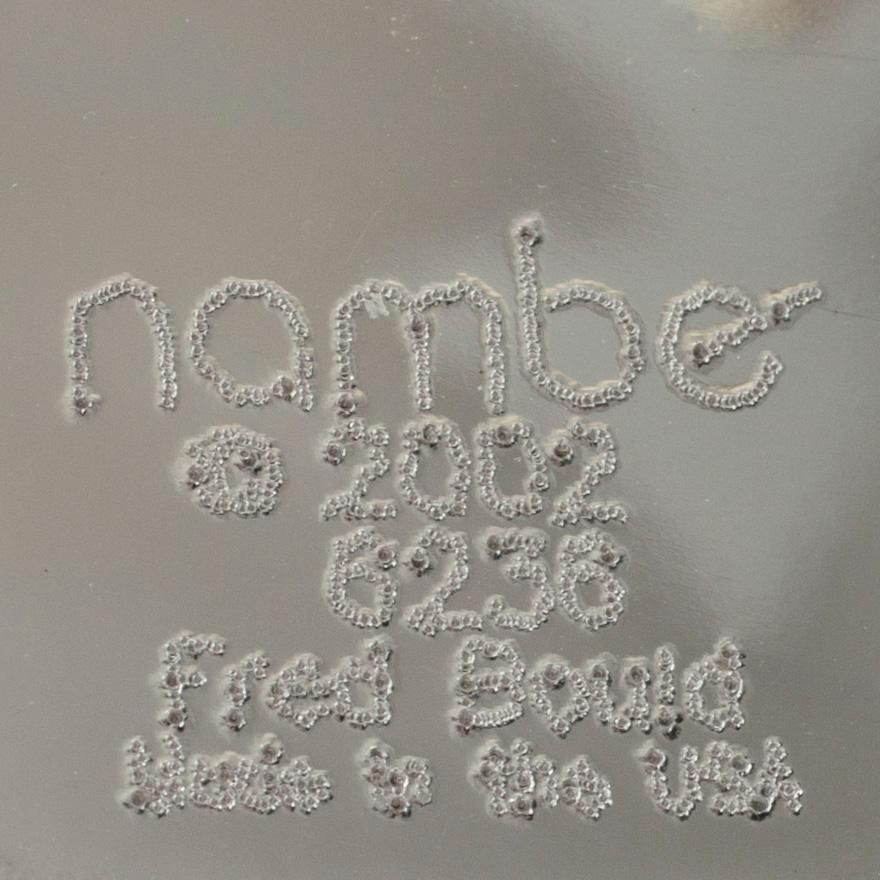 LJUSSTAKAR, 4 st, modell 6236, och VAS, "Metal Flame", Nambe, Fred Bould, USA 2002.