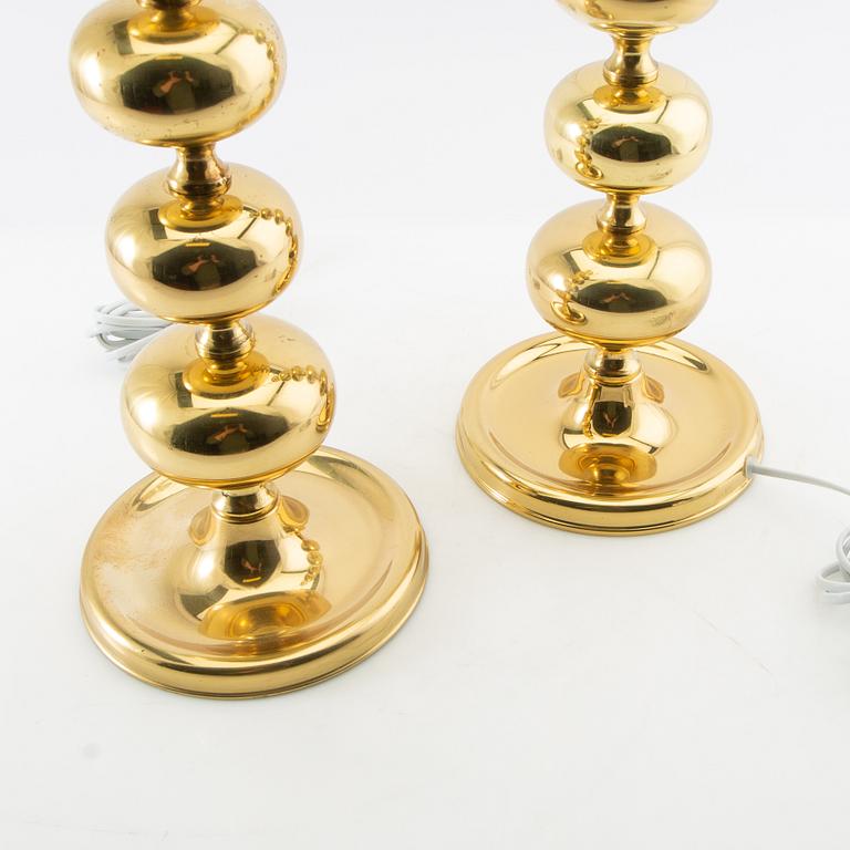 Table lamps a pair Nafa late 20th century.