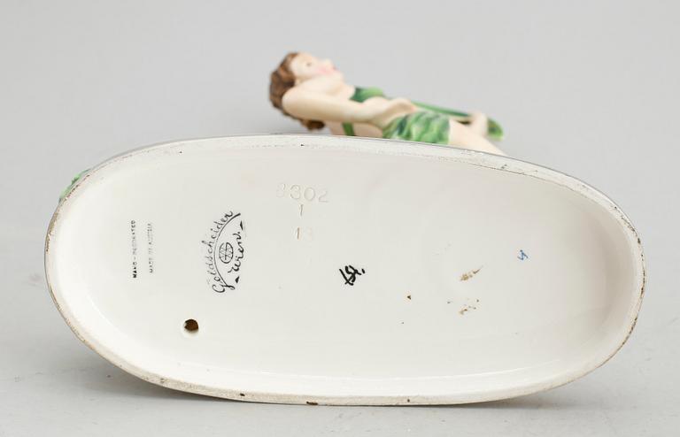 FIGURIN, porslin, Goldscheider, 1900-talets mitt.
