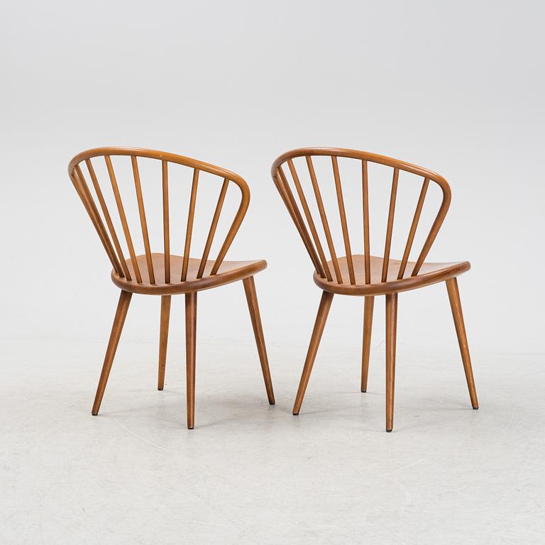 A set of five stained oak 'Miss Holly' chairs by Jonas Lindvall for Stolab, dated 2019.