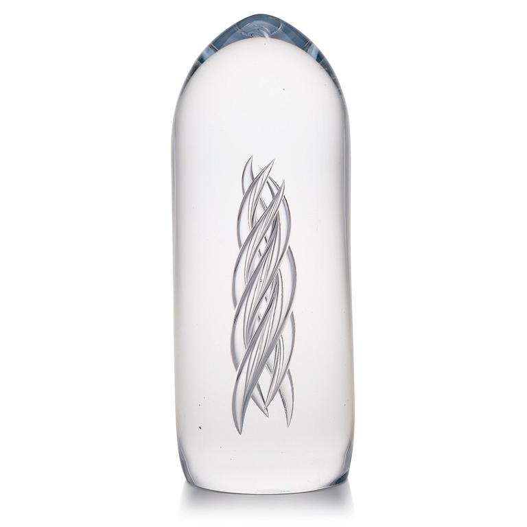 KARI ALAKOSKI, a 'Twist' glass sculpture, signed Kari Alakoski 2017. Glass Studio Mafka & Alakoski.