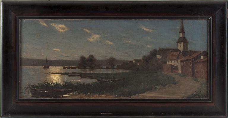 EDVARD ROSENBERG, oil on canvas, signed and dated 1880.