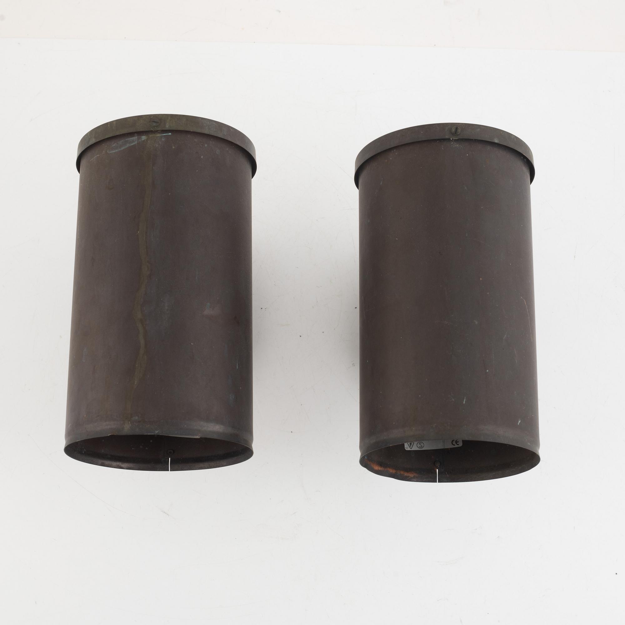 Holger Johansson, a pair of wall lamps, Westal.