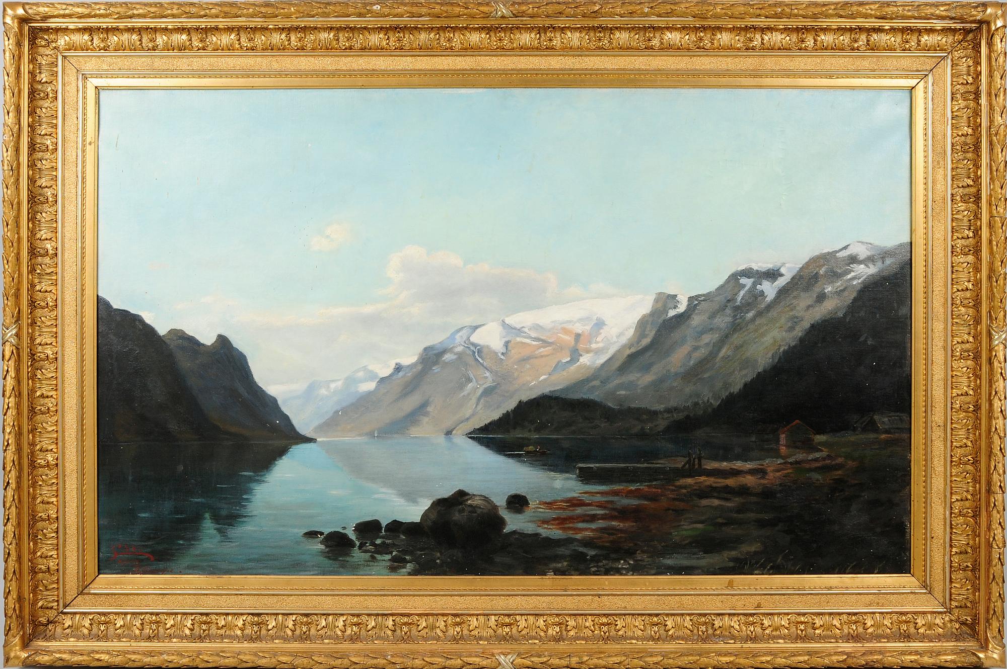 OKÄND KONSTNÄR, olja på duk, signerad copia af F Trampe.