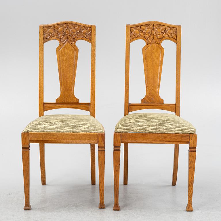 Stolar, 6 st, jugend, omkring år 1900.