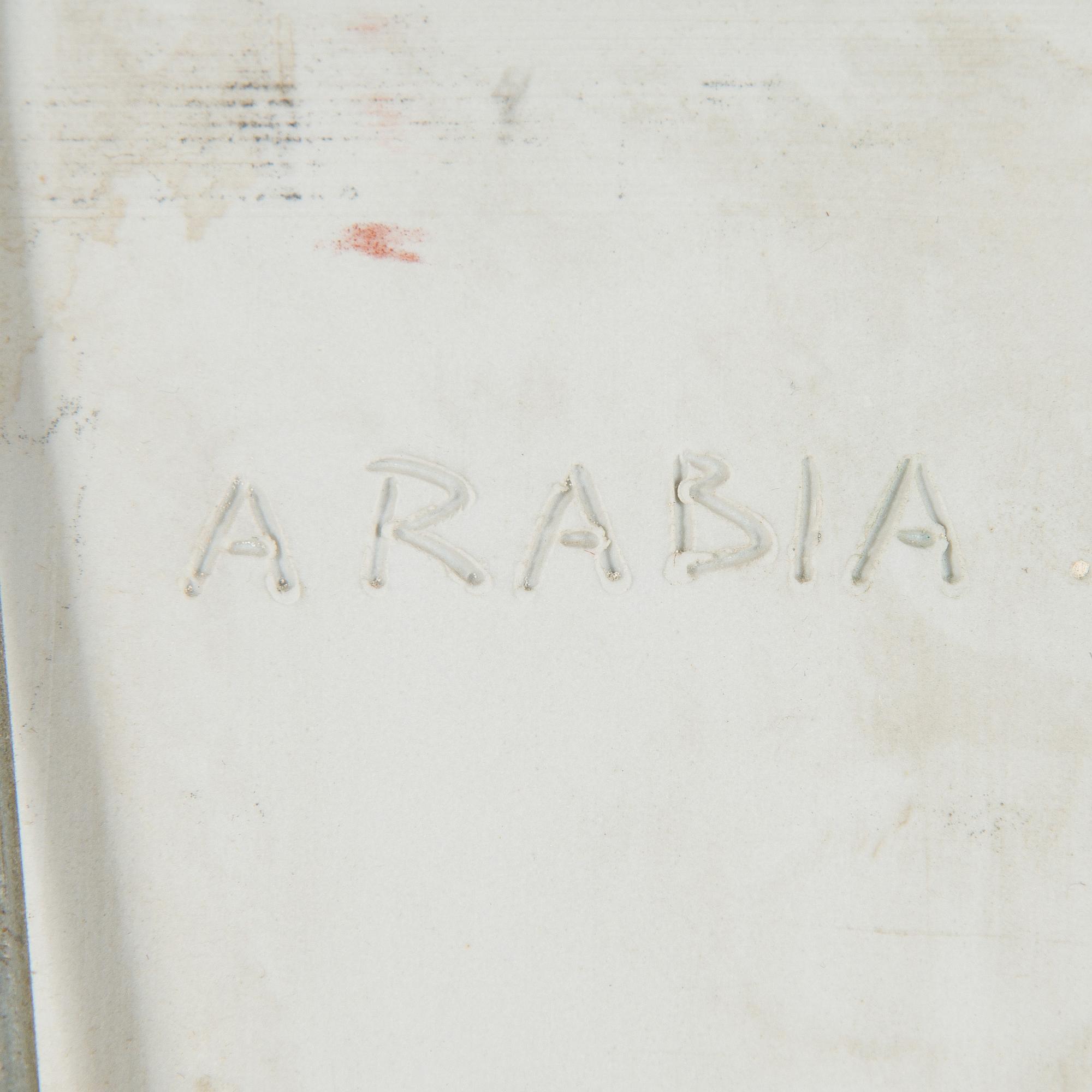 Toini Muona, a stoneware relief signed TM Arabia.