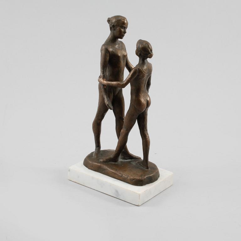 GUDMAR OLOVSON, skulptur, bronspatinerad konstmassa, signerad.