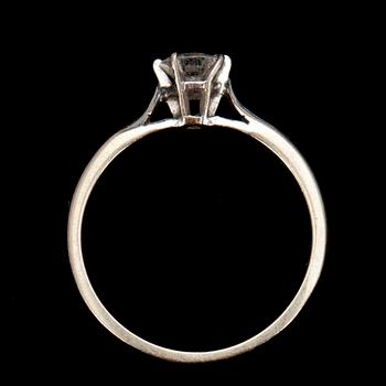 RING, vitguld 18K, briljantslipad diamant ca 0,25 ct. Paino 2,5 g.