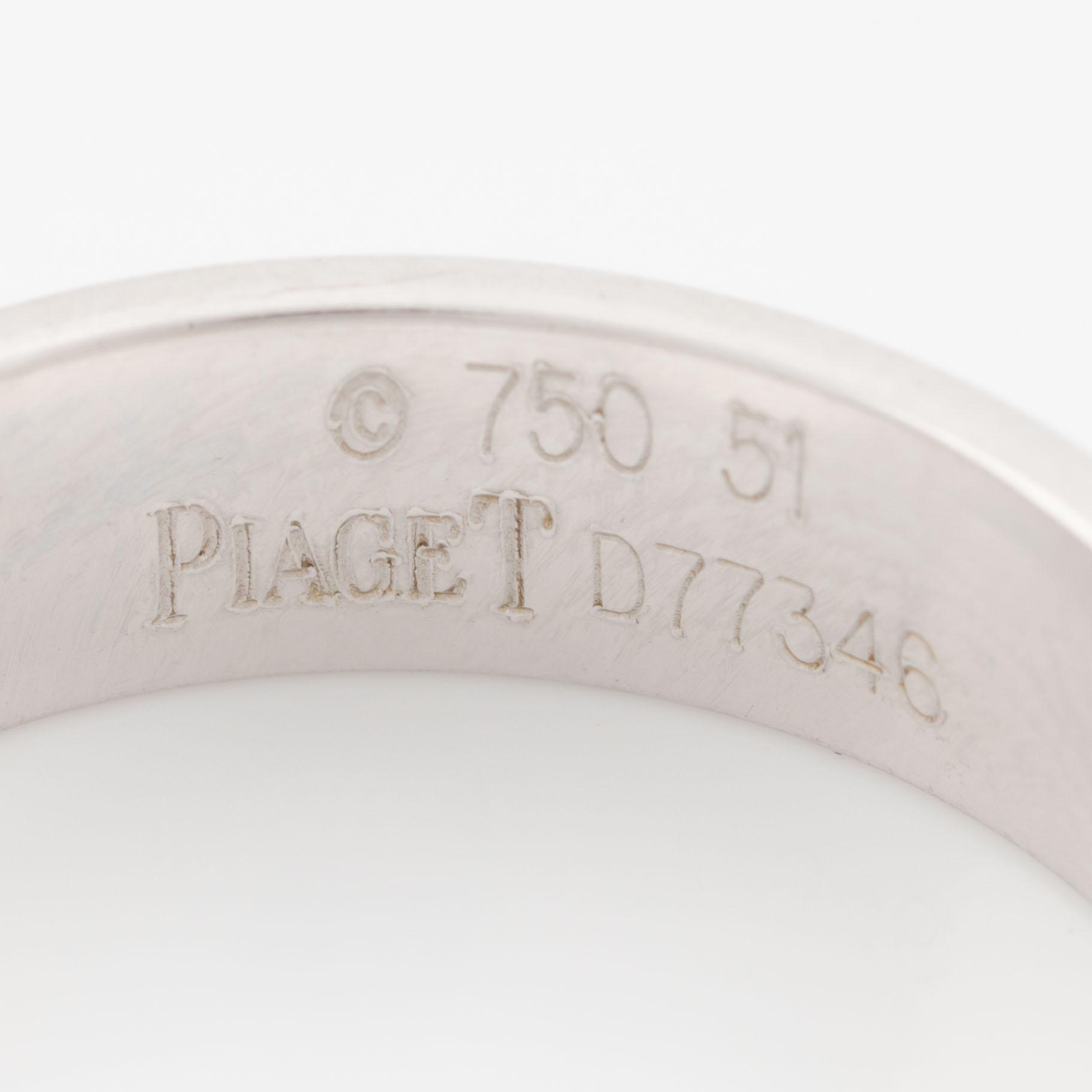 Piaget, ring, 18K vitguld med små briljantslipade diamanter.