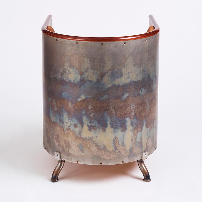Mats Theselius, a 'Järn/Mocca' lounge chair, ed. 41/360, Källemo, Sweden, post 1994.