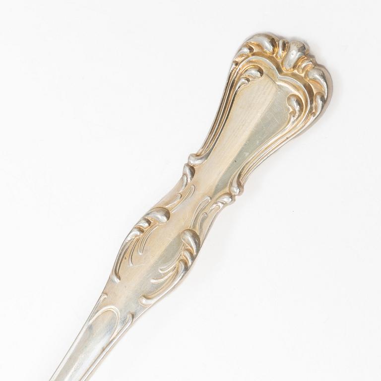 C.G. Hallberg, Bestickservis, 84 delar, silver, "Prins Albert", 1900-talets mitt.