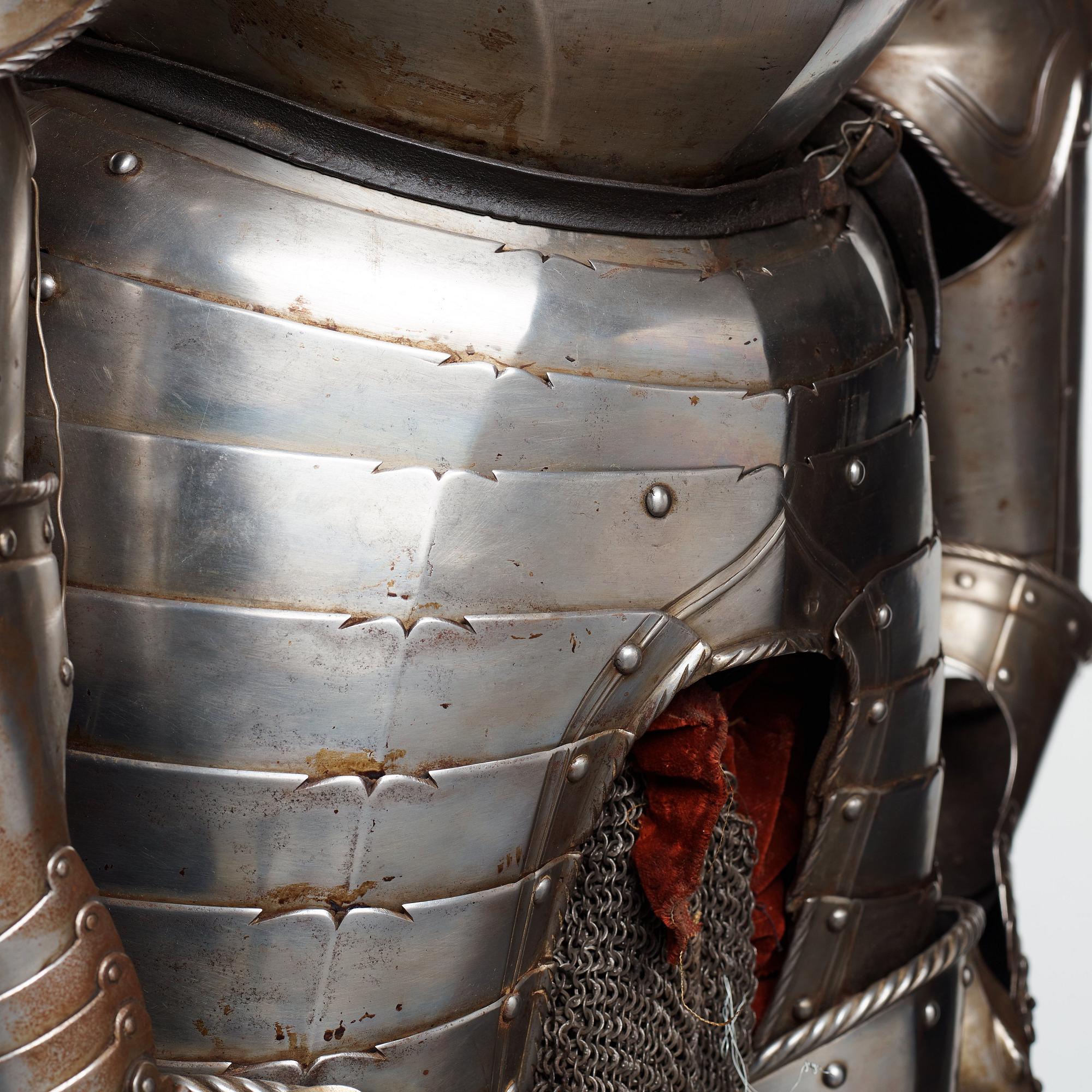 A German metal armour, composite, mid 1500's and later.