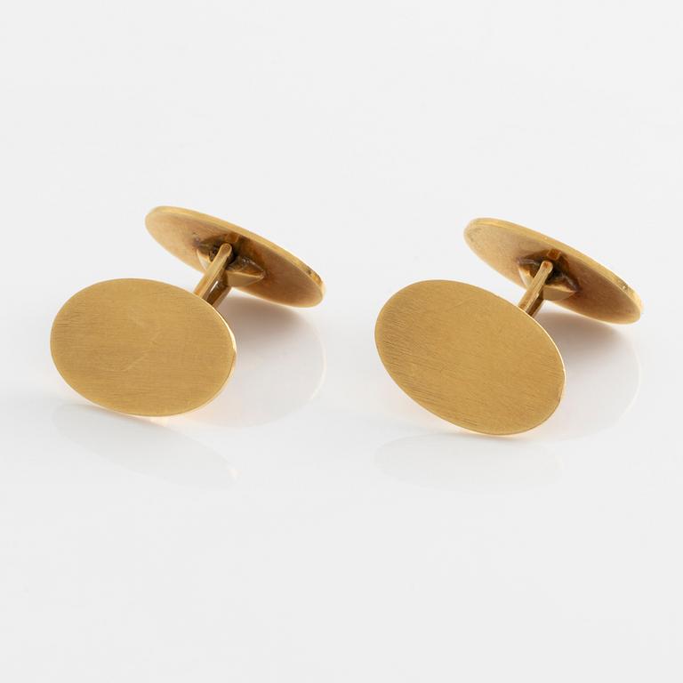 A pair of cufflinks 18K gold.