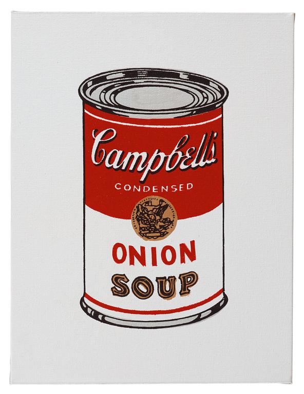 Richard H. Pettibone, "Andy Warhol, '32 Cans of Campbell's Soup', 1962".