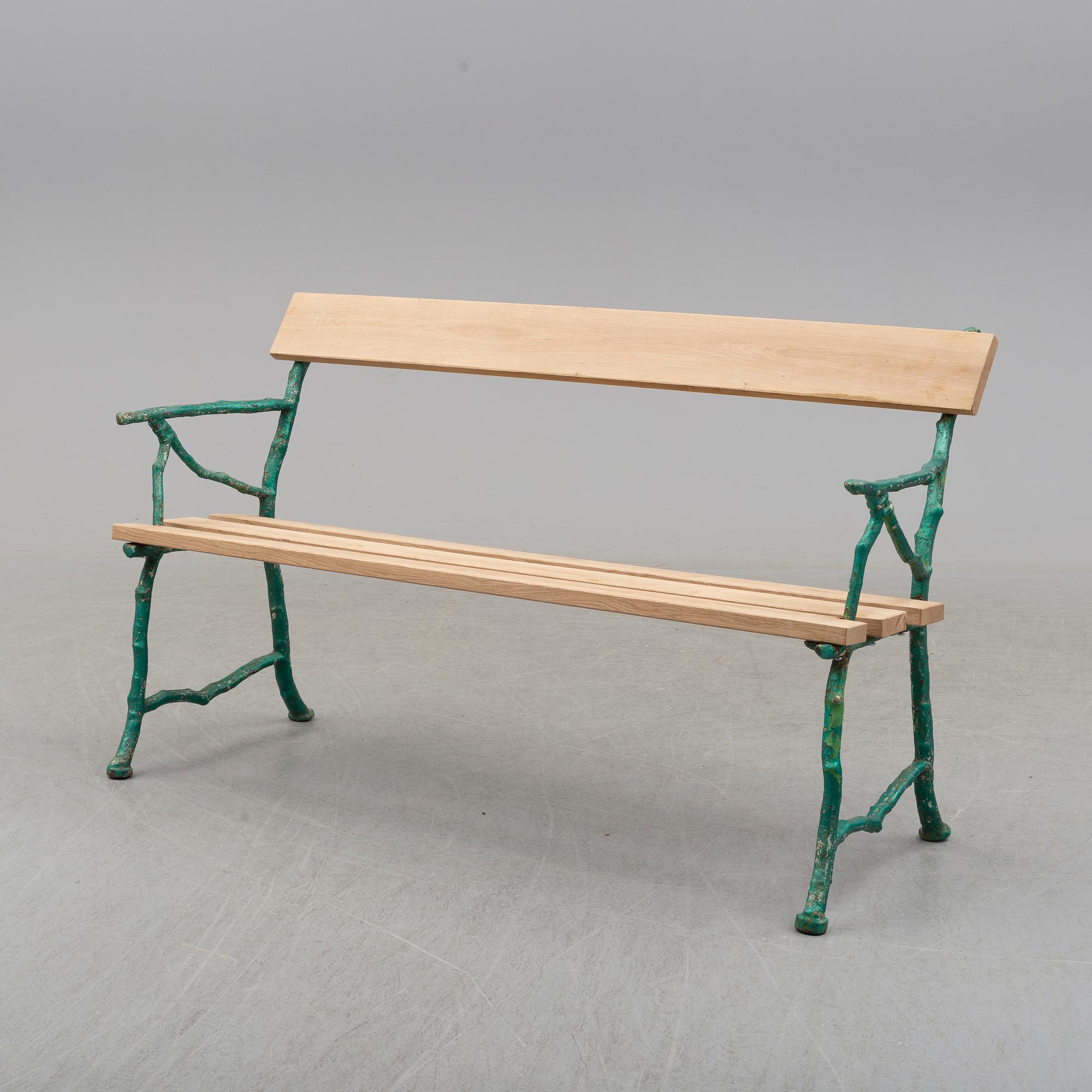 TRÄDGÅRDSSOFFA, omkring år 1900.