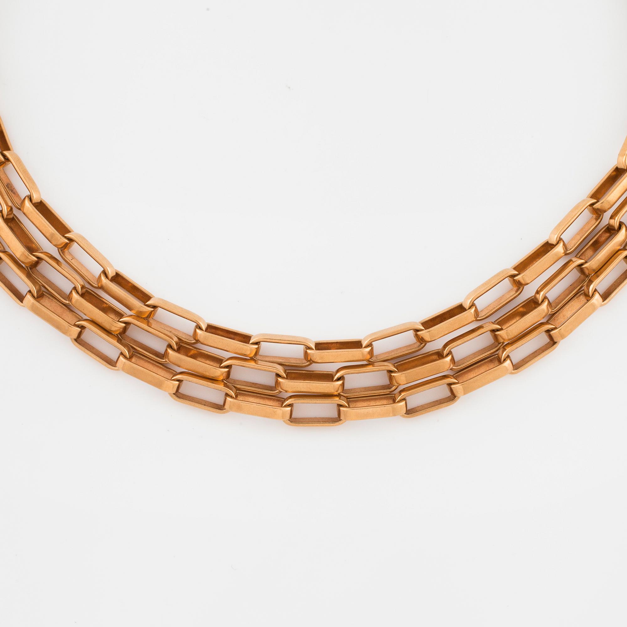 ANDERS HÖGBERG, Göteborg, 1966, collier med fasettslipad citrin.