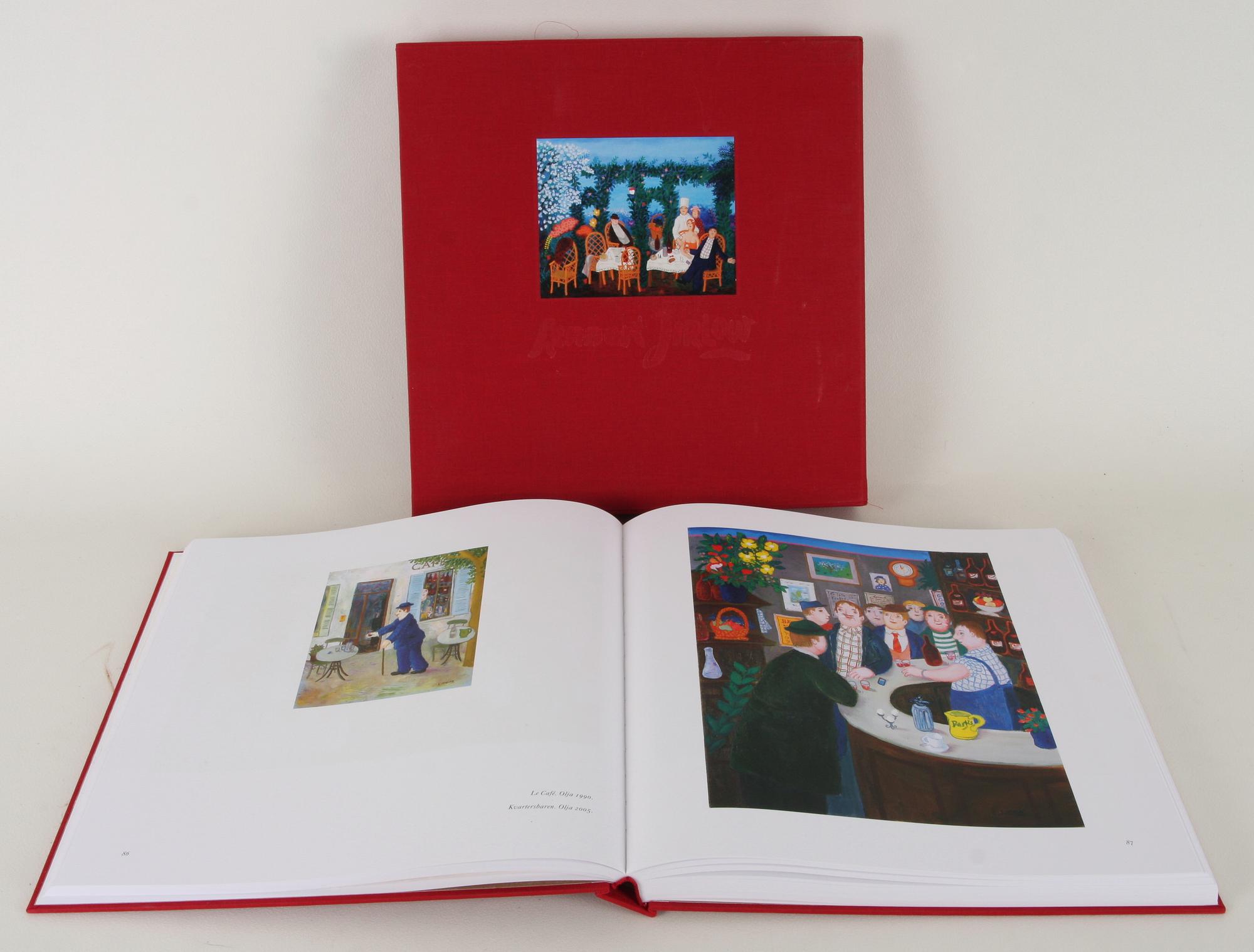 BOK, "Lennart Jirlow - Målaren", med färglitografi, sign o numr 75/180.
