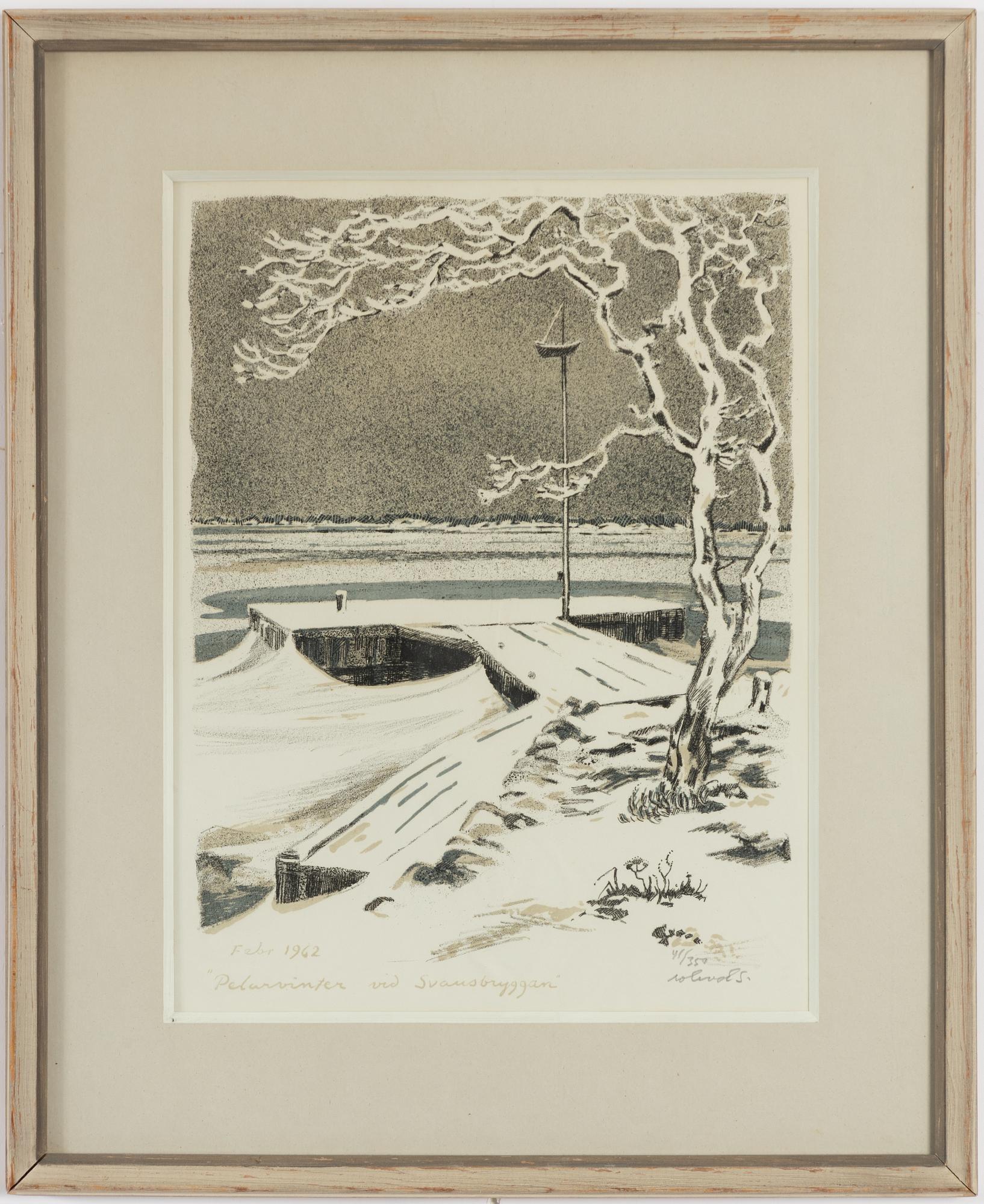 Roland Svensson, "Pelarvinter vid Svansbryggan".