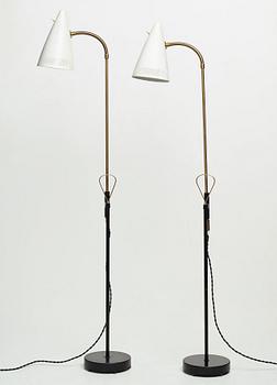Falkenbergs belysning, model "7070", two floor lamps, Sweden 1960's.