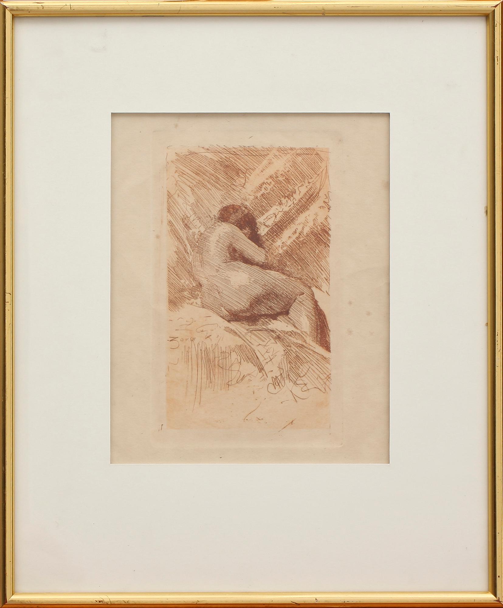 ANDERS ZORN, etsning, ej sign.