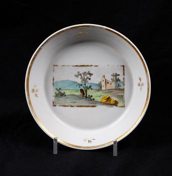 FAT, porslin, troligen Böhmen, 1800-tal.