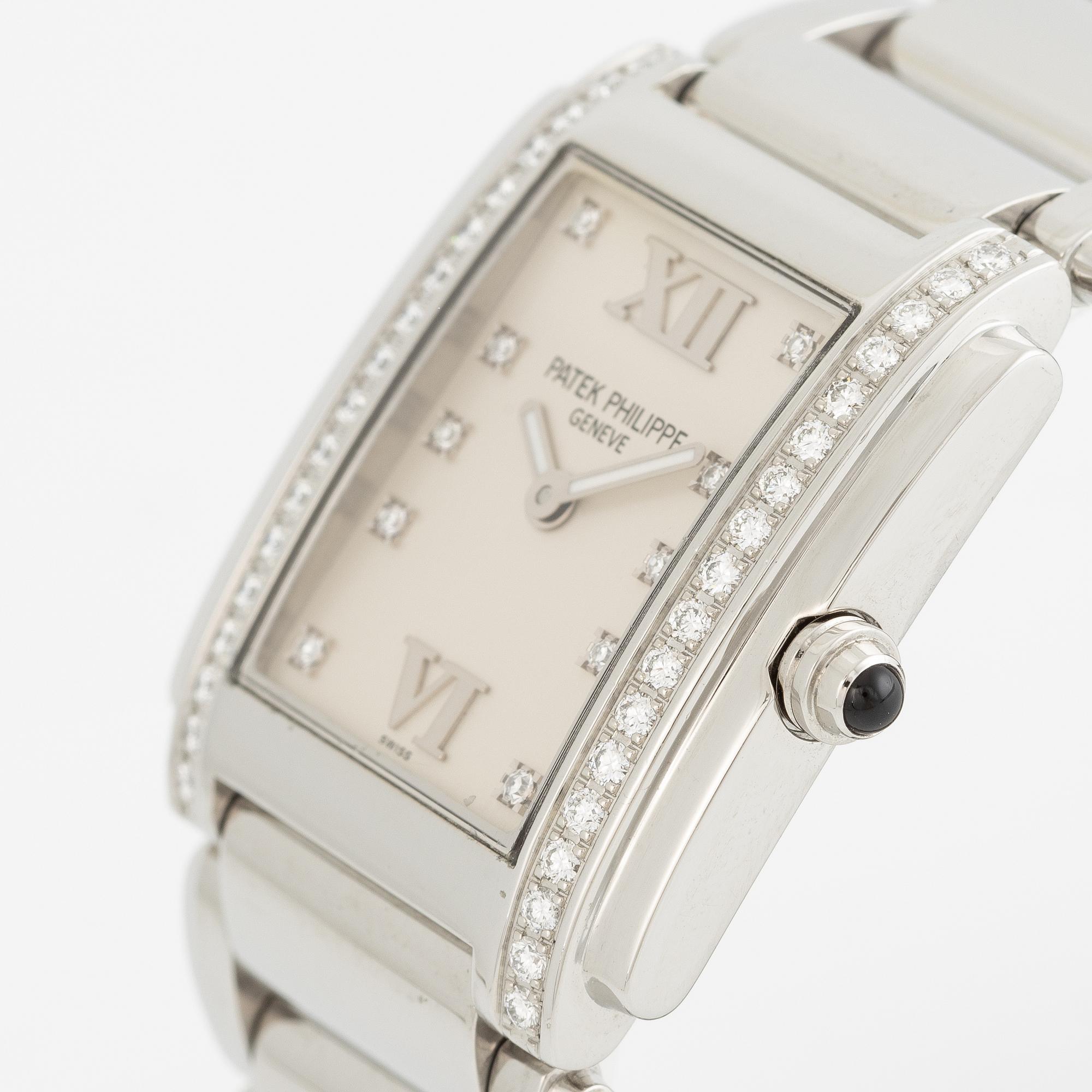 Patek Philippe, Twenty-4, "Diamond Dial", wristwatch, 25.1 x 30 mm.