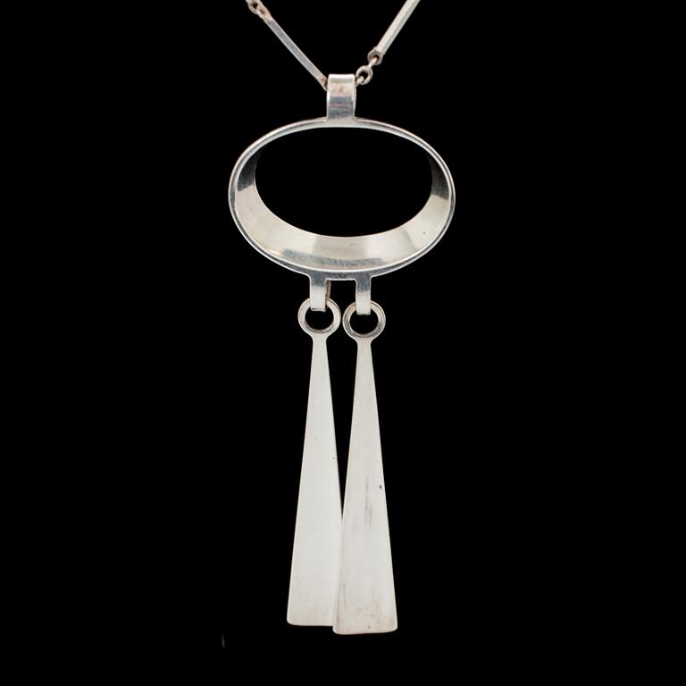 HALSBAND, silver. David Andersen Norge. Vikt ca 15 gram.