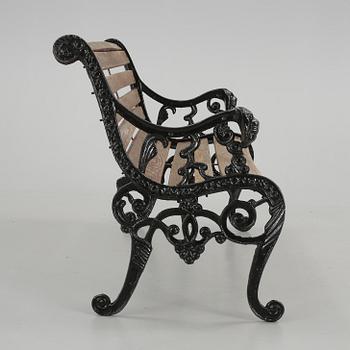 TRÄDGÅRDSSOFFA, gjutjärn, 1900-tal.