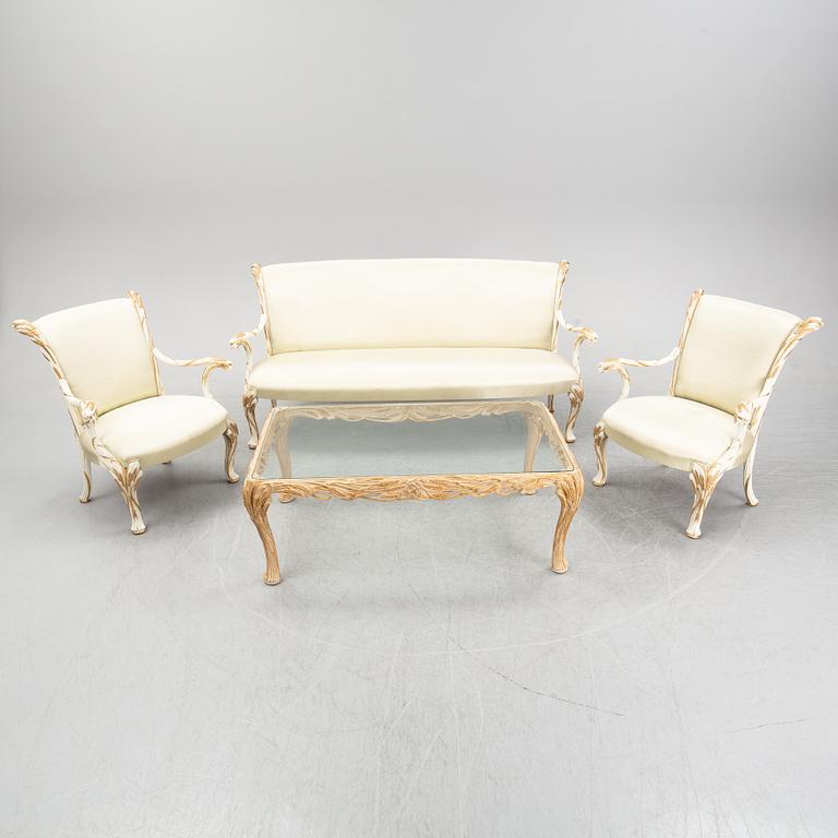 Salongsmöbel, 7 delar, Italien 1900-tal.