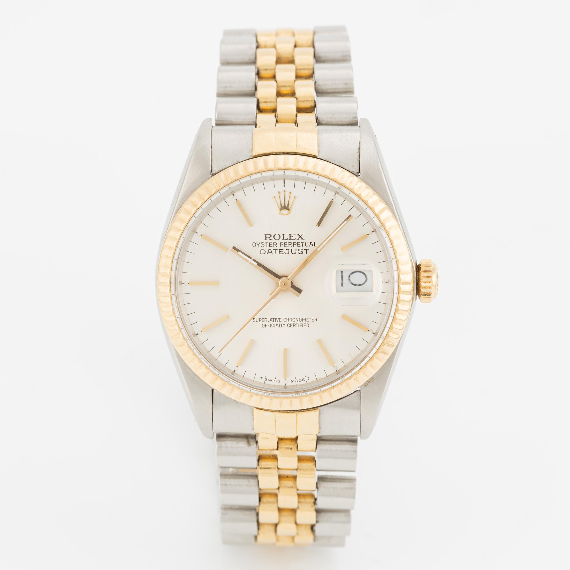 Rolex, Oyster Perpetual, Datejust, armbandsur, 36 mm.
