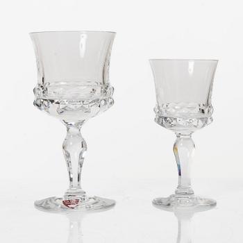 Ingeborg Lundin, a 60-piece glass service, 'Silvia', Orrefors, Sweden.