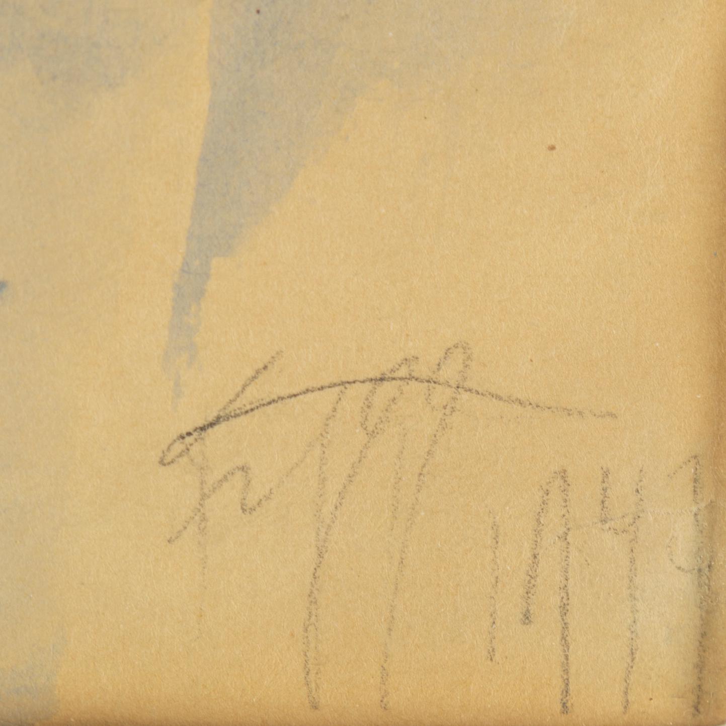 EDDIE FIGGE, water colour on paper, signed and dated 1947.