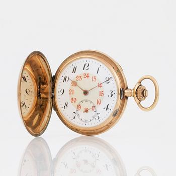 FICKUR, guld 14K, 1900-talets första hälft. Tot ca 96 gram.