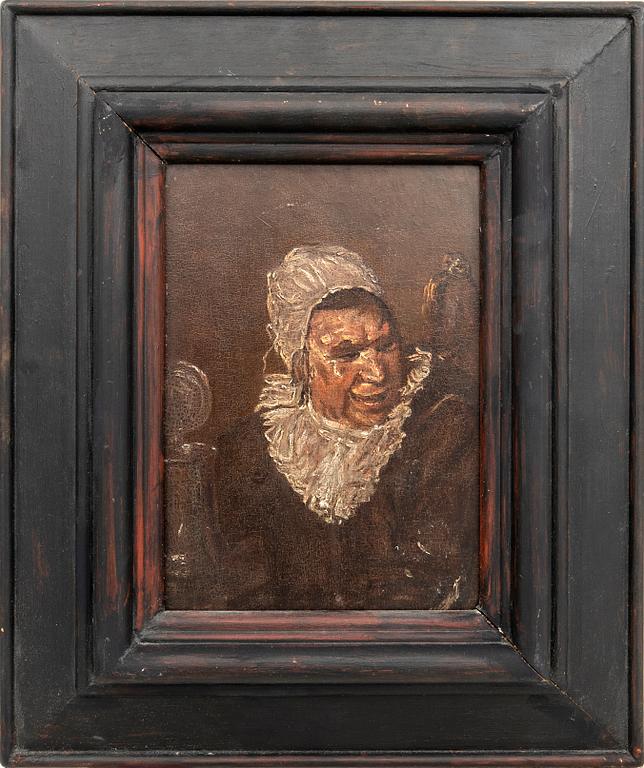 Judith Leyster, follower of Woman with a Bird and a Beer Jug.