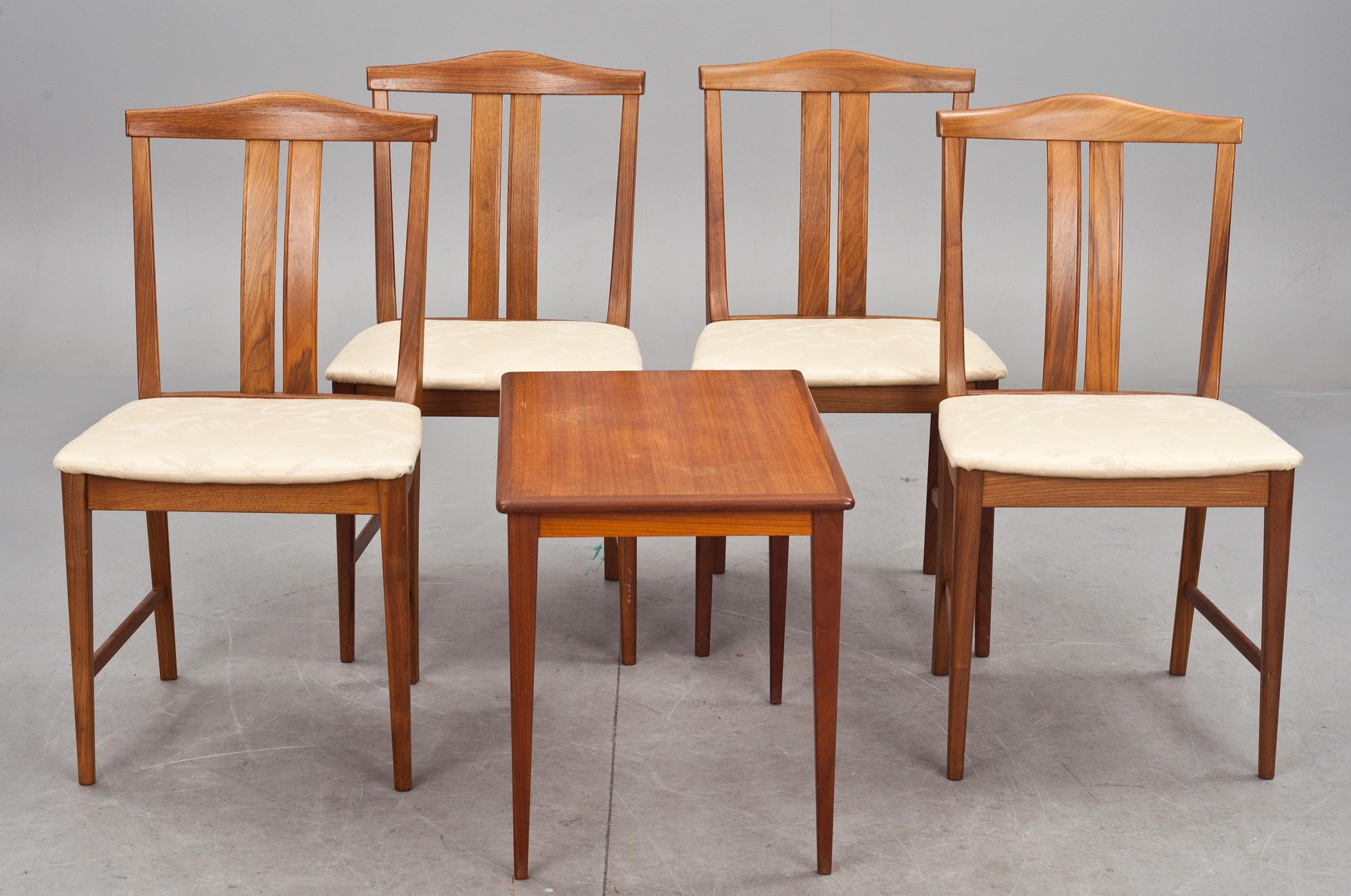 MATSALSMÖBLEMANG, 6 delar, 1900-talets andra hälft.