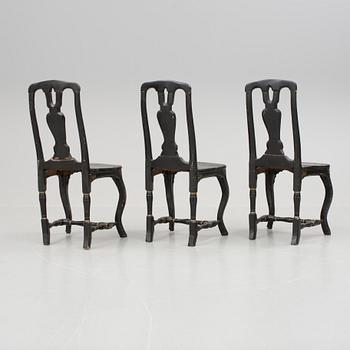 STOLAR, 3 st, senbarock, 1700-tal.